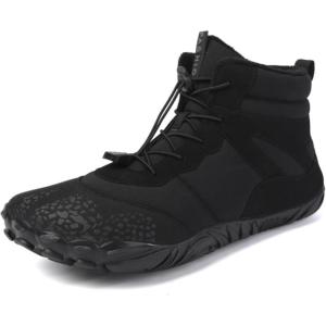 Vindra Flex Barefoot Winter Boots for Women & Men – Non-Slip, Lightweight, Wide Toe Box, Minimalist Walking Shoes for Healthy Foot Posture(Black)