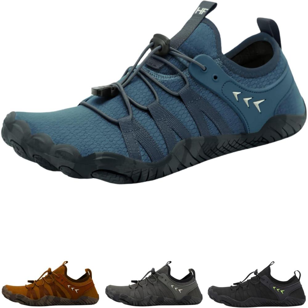 imageCaspian Adventure HF  Outdoor Non  Slip Barefoot Shoes Wide Toe Box Lightweight and Breathable Quick Dry Daily Footwear UnisexSky Blue