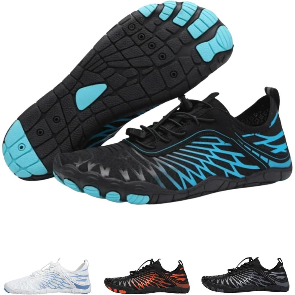 imageLazuli Pro  Healthier and Comfortable Feet with Barefoot Shoes Lightweight Flexible Arch Support Wide Walking Shoes UnisexBlue
