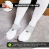 HF Compression Socks – Women Men High Support for Nurses, Running, Exercise, Hiking, Cycling comfort and Fatigue Relief(White)