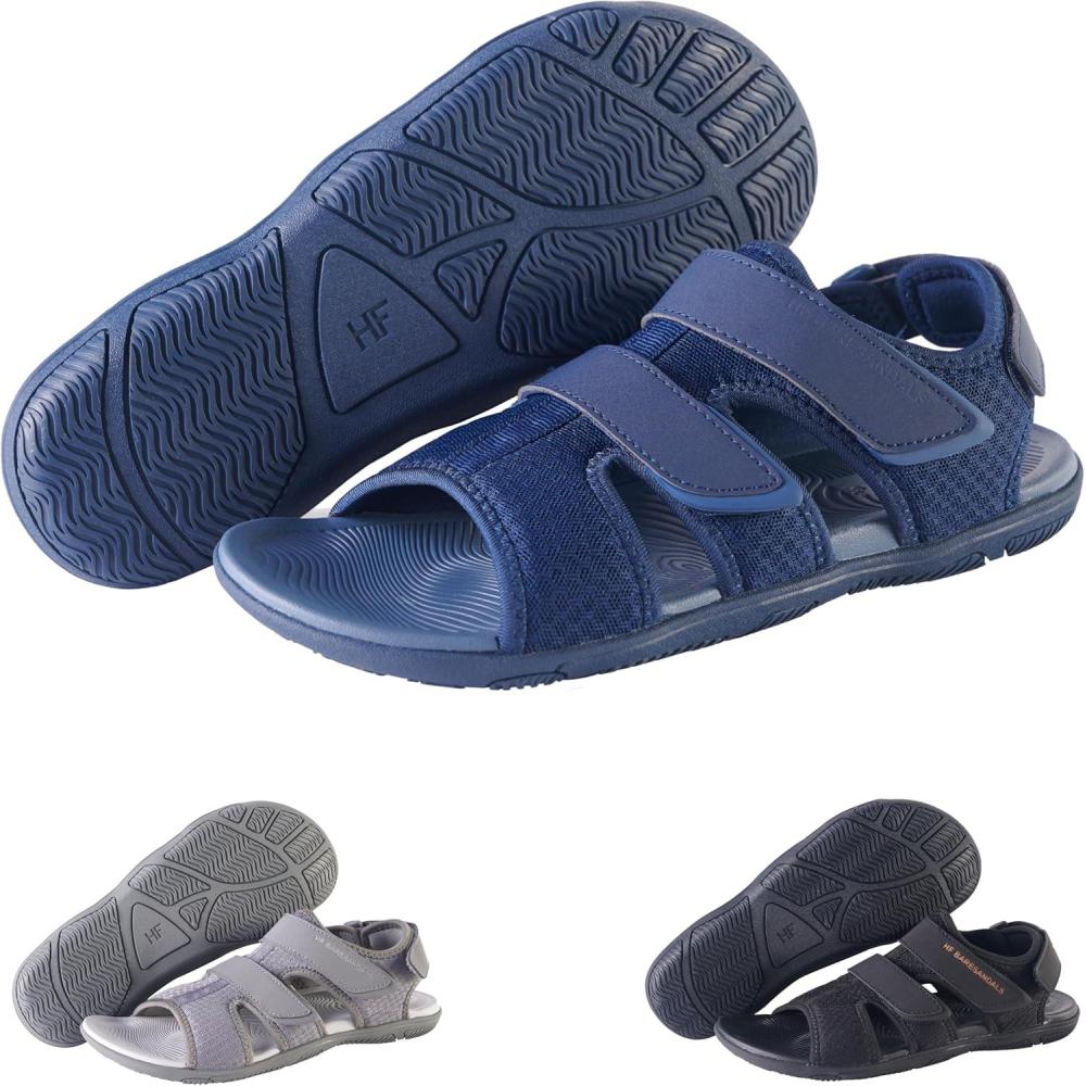 imageHF Baresandals IV  Outdoor ampamp Lightweight Breathable Barefoot Sandals Made for Real Life ZeroDrop Sole AllDay Comfort UnisexBlue