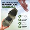 HF Baresandals III – Outdoor & Lightweight Barefoot Sandals for natural foot movement, Adjustable Fit Unisex With Zero Drop Flexible Sole(Chestnut Brown)