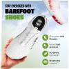 HF Breathable Wide Toe Barefoot Shoes, Men Women, Non – Slip, Minimalist Athletic Footwear, Walking, Running, Hiking and Daily Wear White/Green